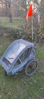 Fiets en wandelkar voor 2 kinderen Querido gupa2, Fietsen en Brommers, Fietsaccessoires | Aanhangwagens en Karren, Ophalen, Zo goed als nieuw