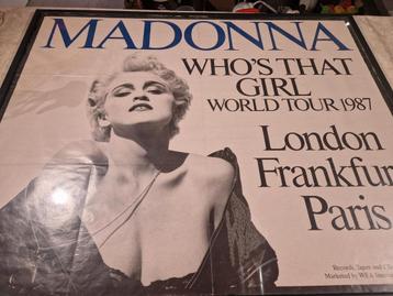 Madonna Who's That Girl World Tour 1987 UK Promo Poster , in beschikbaar voor biedingen