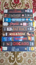 VHS Films Rat Race, Chicago, Moulin Rouge, The Bear enz.., Cd's en Dvd's, VHS | Film, Actie en Avontuur, Alle leeftijden, Ophalen of Verzenden