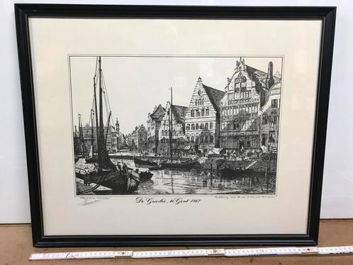 Een liefde voor Gent, Antiek en Kunst, Kunst | Etsen en Gravures, Ophalen of Verzenden