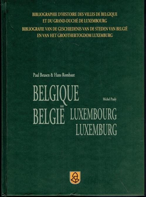 Bibliografie, steden van België en het Groothertogdom Luxemb, Boeken, Geschiedenis | Nationaal, Zo goed als nieuw, 20e eeuw of later