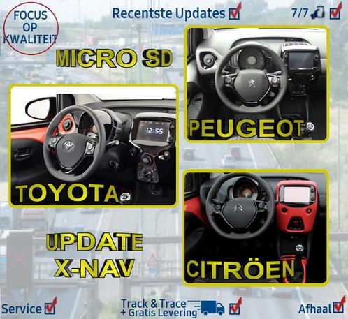 Peugeot-Citroën - Toyota Aygo X-Nav Touchscreen Update, Computers en Software, Navigatiesoftware, Update, Ophalen of Verzenden