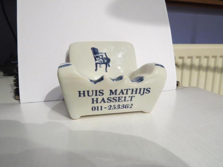 Hasselt Asbak Zetel Reclame Jenever Limburg Roken Sigaar, Verzamelen, Rookartikelen, Aanstekers en Luciferdoosjes, Zo goed als nieuw