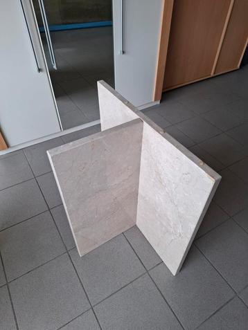 Marmeren tafelpoot T-vorm - 2 stuks beschikbaar voor biedingen