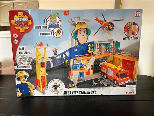 Brandweerman Sam mega brandweerkazerne XXL, Kinderen en Baby's, Speelgoed | Actiefiguren, Zo goed als nieuw, Ophalen