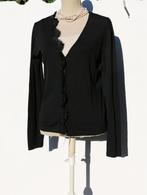 Mooi zwart Xandres vest - L, Maat 38/40 (M), Zwart, Ophalen of Verzenden, Zo goed als nieuw