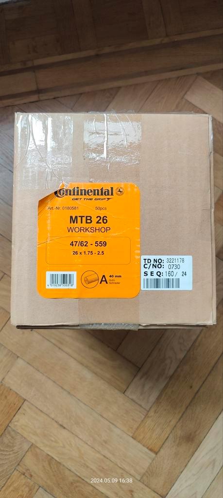 Continental Chambre à air MTB 26 x 1.75 - 2.5 / 50 pièces, Vélos & Vélomoteurs, Vélos Pièces, Neuf, VTT, Enlèvement ou Envoi