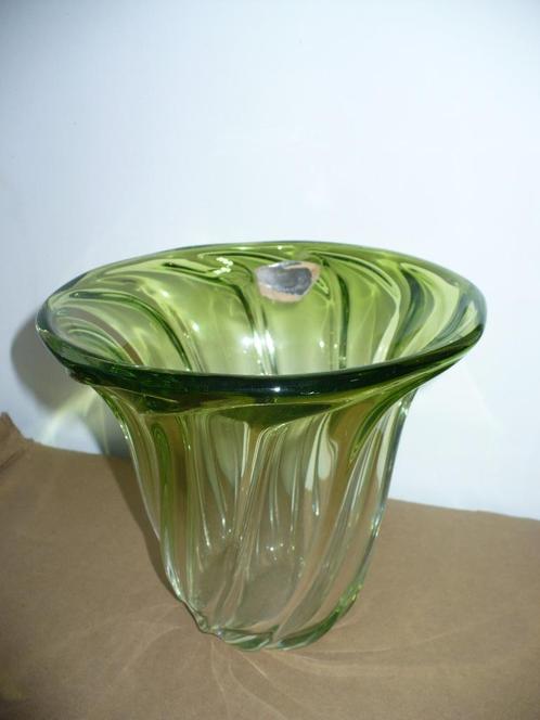 Val St Lambert kristallen vaas gesigneerd, Antiek en Kunst, Antiek | Glaswerk en Kristal, Ophalen of Verzenden