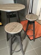 Nieuw tafel met 2 barkrukken alles hoogte verstelbaar  mooi, Ophalen, Nieuw