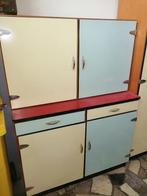 Meuble vintage design Aubry Antwerpen années 60 2 parties, Enlèvement