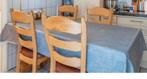 Eettafel met stoelen, Huis en Inrichting, Tafels | Eettafels, Ophalen, Gebruikt, Eikenhout, Vijf personen of meer