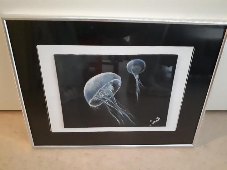 Kunstwerk voor niche markt Jelly fish, Antiek en Kunst, Kunst | Tekeningen en Fotografie, Ophalen of Verzenden