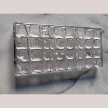 Te koop: Polycarbonaat chocoladevorm – alfabet (ABC)  beschikbaar voor biedingen