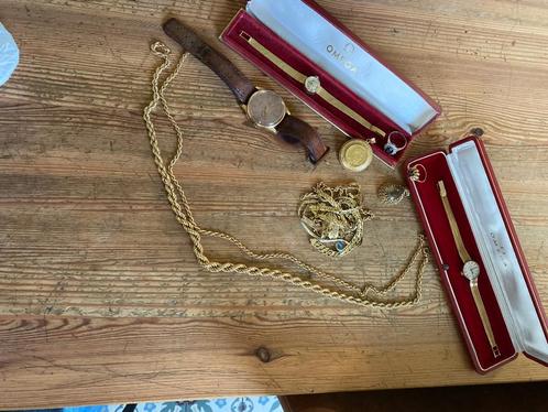 Bijoux or 18k oméga, Handtassen en Accessoires, Antieke sieraden, Goud, Ophalen
