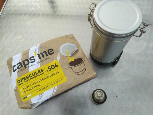 CAPS'ME pour CAFETIERE NESPRESSO - KIT COMPLET très bon état, Electroménager, Cafetières, Comme neuf, Café moulu, Dosettes et capsules de café