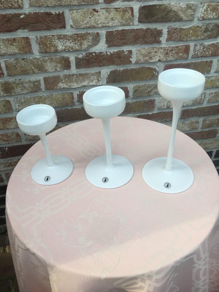 SET NIEUWE GROTE THEELICHTHOUDERS BLOMSTER IKEA, Enlèvement ou Envoi, Neuf, Blanc, Autres matériaux