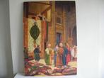 Olieverf schilderij op doek 'The carpet merchant', Ophalen