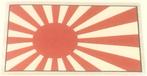 Japanse Kamikaze vlag metallic sticker #5, Motoren, Verzenden