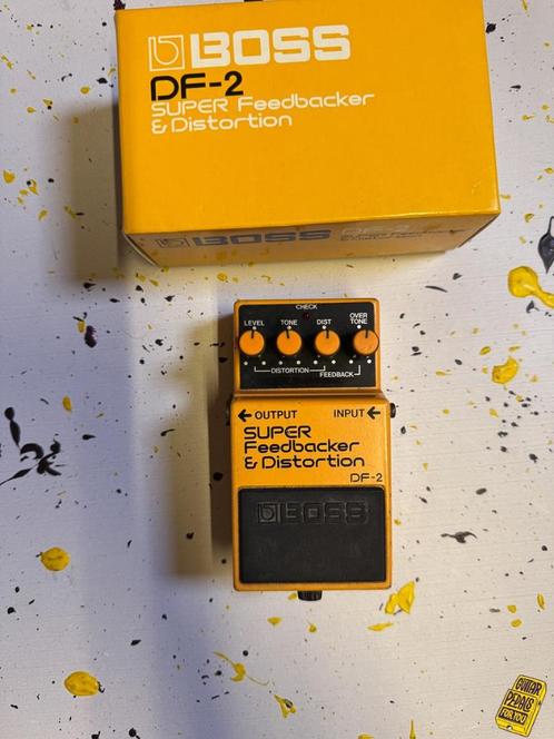 Super Sale - Boss DF-2 Super Feedbacker and Distortion 1985, Muziek en Instrumenten, Effecten, Gebruikt, Distortion, Overdrive of Fuzz
