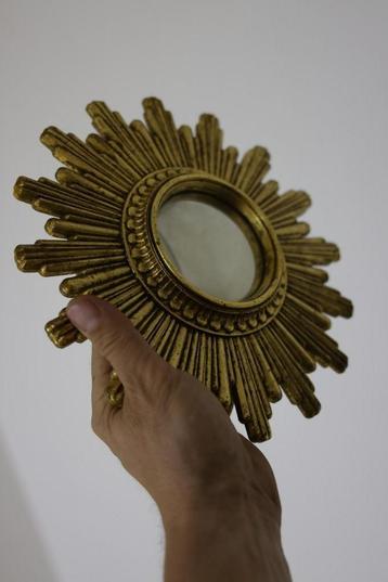 Vintage kleine zonnespiegel sorcière Vallauris spiegel 1960 beschikbaar voor biedingen