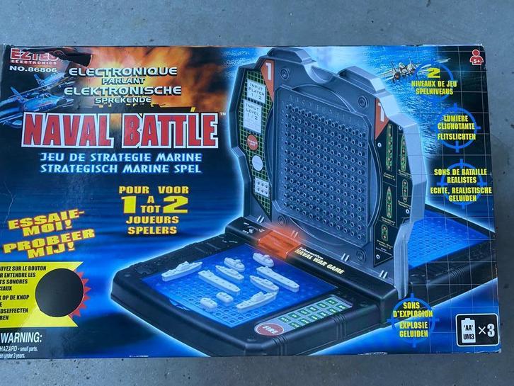 Naval Battle, Hobby en Vrije tijd, Gezelschapsspellen | Bordspellen, Zo goed als nieuw, Een of twee spelers, Ophalen of Verzenden