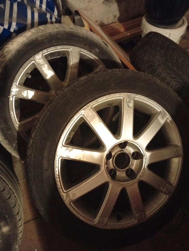 Kit hiver jantes Audi 5x112, Autos : Pièces & Accessoires, Pneus & Jantes, Jante(s), Pneus hiver, 17 pouces, 235 mm, Véhicule de tourisme