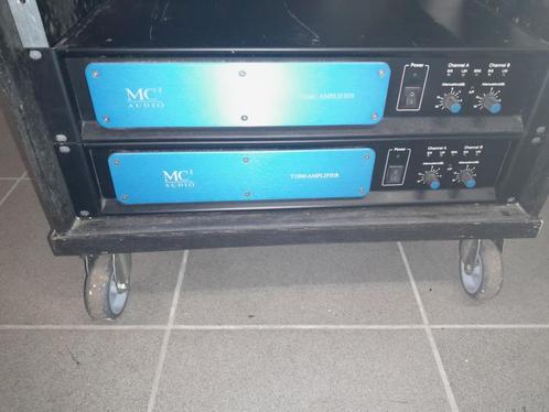 2x versterker MC2audio T1000, Muziek en Instrumenten, Versterkers | Keyboard, Monitor en PA, Zo goed als nieuw, P.A., 500 tot 1000 watt