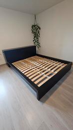 Ikea bed malm 160x200, Huis en Inrichting, Ophalen, Gebruikt, Bruin, Tweepersoons