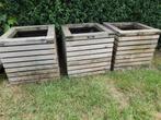 Collectie grote bloempotten/bakken, Tuin en Terras, Ophalen, Gebruikt