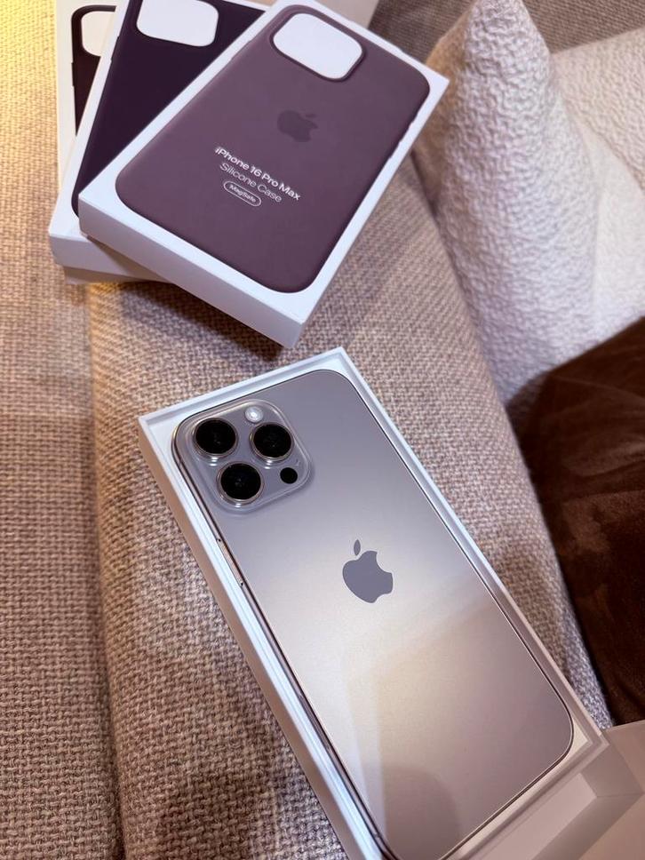 iPhone 16 Pro Max 256GB – Natural Titanium, Télécoms, Téléphonie mobile | Apple iPhone, Comme neuf, 256 GB, iPhone 16 Pro Max