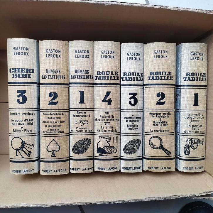 Gaston Leroux Rouletabille Romans fantastiques 7 volumes, Livres, Aventure & Action, Utilisé, Enlèvement ou Envoi
