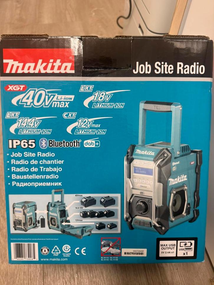 Makita MR004G, Audio, Tv en Foto, Radio's, Radio, Ophalen of Verzenden