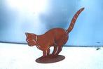 chat en fer forgé rouillé sur plaque ., Enlèvement ou Envoi, Neuf