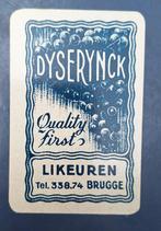 Carte à jouer Bruges — Dyserynck Liquors A, blue_75, Enlèvement ou Envoi, Utilisé, Carte(s) à jouer