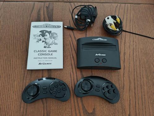 Sega Mega Drive Classic Console (AtGames), Games en Spelcomputers, Spelcomputers | Sega, Gebruikt, Mega Drive, Met 2 controllers