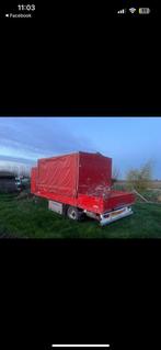 Rode aanhangwagen met bache, Auto diversen, Aanhangers en Bagagewagens, Ophalen, Gebruikt