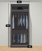 IKEA PAX garderobekast 100x58x236 cm zwart, Gebruikt