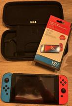 Nintendo switch rood/blauw, Games en Spelcomputers, Spelcomputers | Nintendo Switch, Ophalen, Met games, Met 2 controllers, Zo goed als nieuw