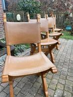 Prachtige set Brutalistische / spaanse stoelen / Bram Sprij, Enlèvement, Comme neuf, Quatre