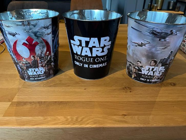 Popcorn emmer Star Wars Rogue one, Verzamelen, Star Wars, Zo goed als nieuw, Overige typen, Ophalen