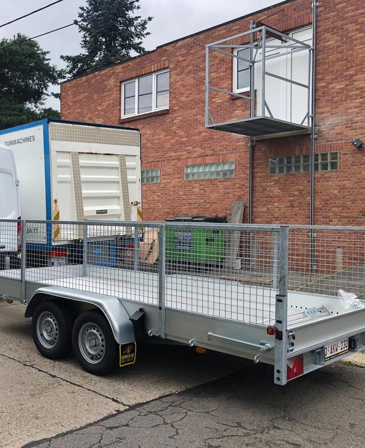 TE HUUR – Auto remork / tandemas plateau, Auto diversen, Aanhangers en Bagagewagens, Zo goed als nieuw, Ophalen