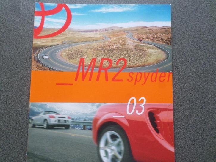Toyota MR2 Roadster 2003 USA Brochure, Boeken, Auto's | Folders en Tijdschriften, Toyota, Ophalen
