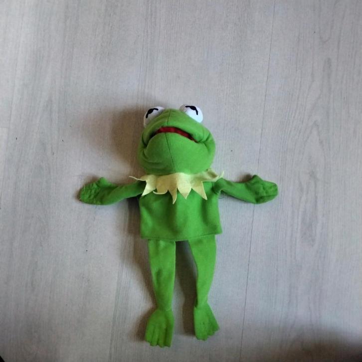 kermit de kikker handpop muppetshow, Verzamelen, Poppetjes en Figuurtjes, Gebruikt, Ophalen of Verzenden