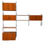 Vintage Modular Wall System by Tomado for Musterring, 1960s., Gebruikt, Teakhout, Ophalen of Verzenden, 25 tot 50 cm