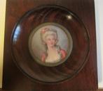 Antiek handgeschilderd miniatuur portret dame /16, Antiek en Kunst, Verzenden