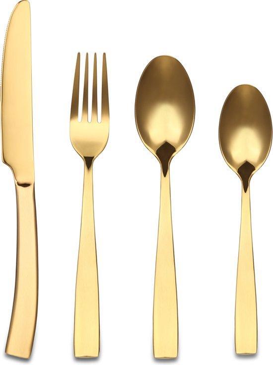 Bestekset goud 24-delig, Huis en Inrichting, Keuken | Bestek