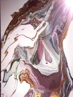 Abstract modern acryl canvas 50*70cm - pastelkleuren, Antiek en Kunst, Ophalen of Verzenden