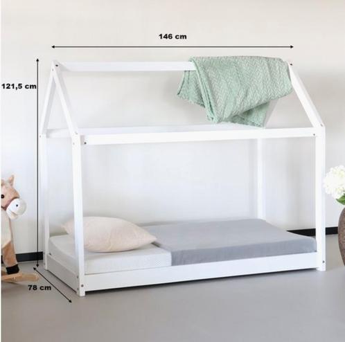 Peuterbed huisje Nieuw Promotie, Maison & Meubles, Chambre à coucher | Lits superposés & Lits mezzanines, Neuf, Autres types, 140 cm