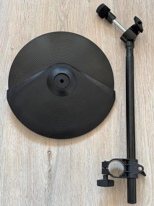 Roland CY8 dual trigger cymbal pad, incl. standaard, Muziek en Instrumenten, Instrumenten | Onderdelen, Zo goed als nieuw, Drums of Percussie
