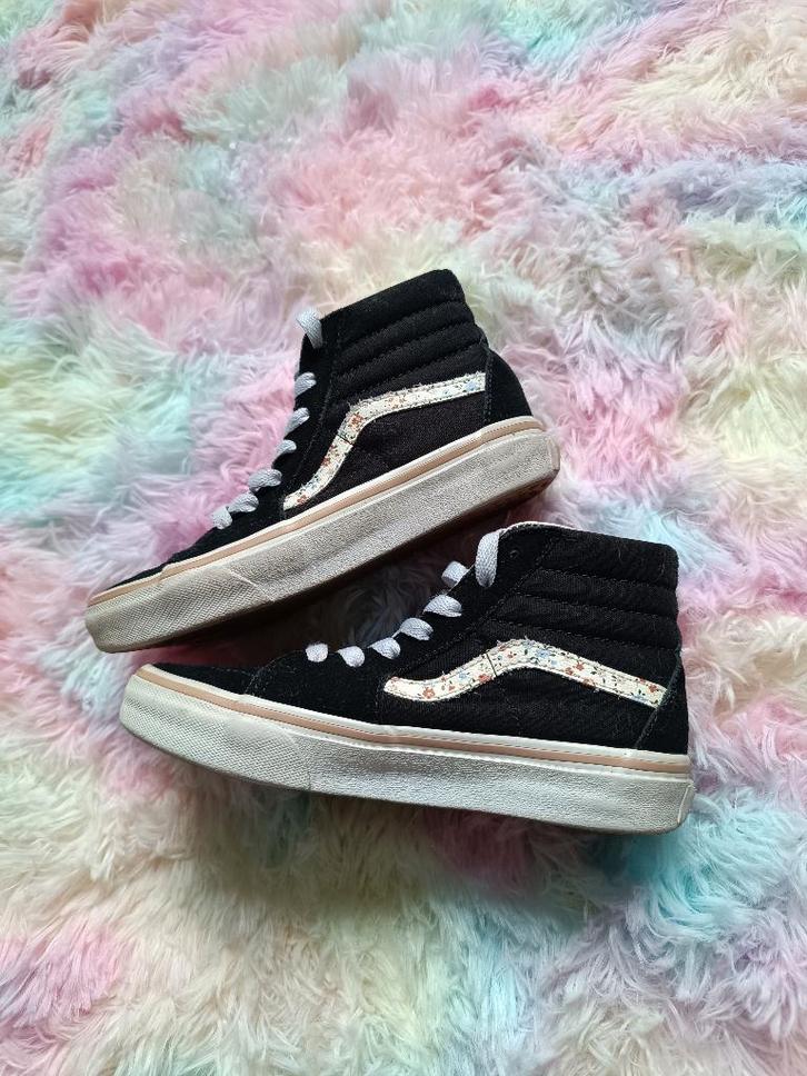 Vans met bloemetjes, Kinderen en Baby's, Kinderkleding | Schoenen en Sokken, Zo goed als nieuw, Meisje, Ophalen of Verzenden